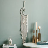Roomtery Moon Macrame Dreamcatcher, view 3