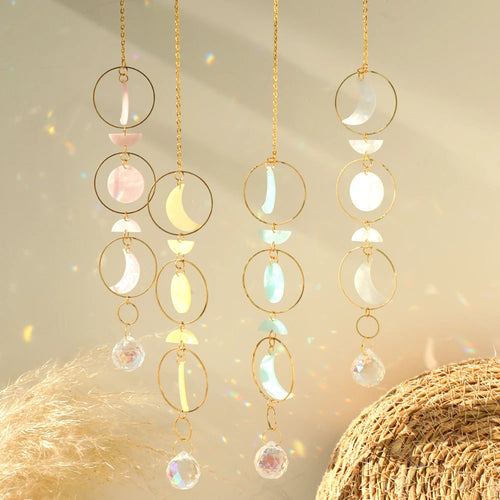 Roomtery Moon Phase Nacre Suncatcher