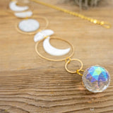 Roomtery Moon Phase Nacre Suncatcher, view 4