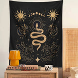 Roomtery Moon Phases Snake Tapestry, view 2