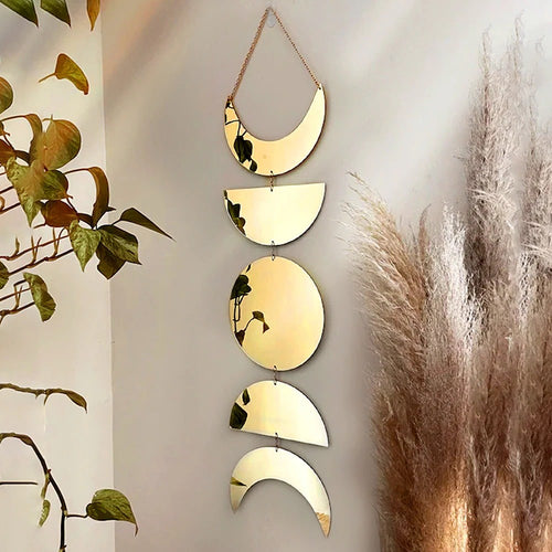 Roomtery Moon Phases Wall Mirror Decor