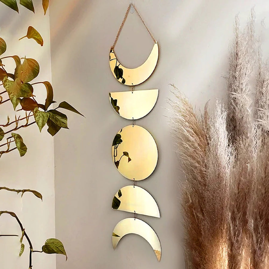 Roomtery Moon Phases Wall Mirror Decor