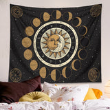 Roomtery Moon Phases Zodiac Tapestry, view 3