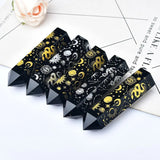 Roomtery Moon Print Plated Obsidian Crystal Tower, view 3
