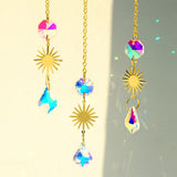 Roomtery Moon & Star Amethyst Suncatcher Set, view 4