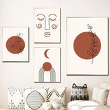 Roomtery Moongirl Boho Aesthetic Canvas Posters, view 3