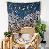 Roomtery Mountain Flowers Woven Throw Blanket, view 3