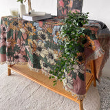 Roomtery Mountain Flowers Woven Throw Blanket, view 6