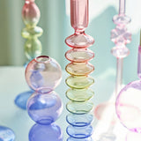 Roomtery Multicolor Irregular Glass Candleholder, view 3