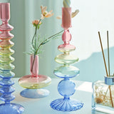 Roomtery Multicolor Irregular Glass Candleholder, view 4