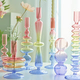 Roomtery Multicolor Irregular Glass Candleholder, view 5