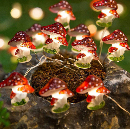 Roomtery Mushroom Fairy String Lights