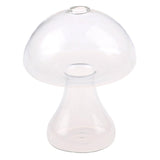 Roomtery Mushroom Shaped Clear Glass Vase, view 2