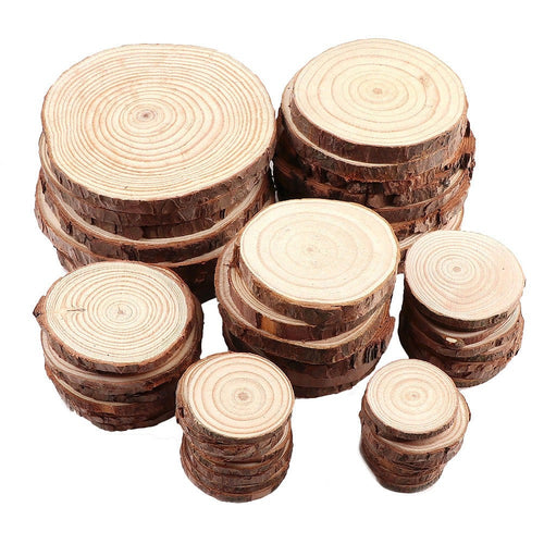 Roomtery Natural Wooden Slice Coasters