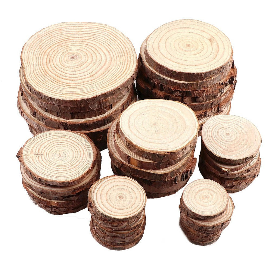 Roomtery Natural Wooden Slice Coasters