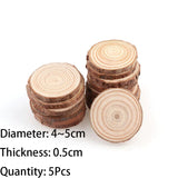Roomtery Natural Wooden Slice Coasters, view 4