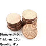 Roomtery Natural Wooden Slice Coasters, view 5