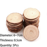 Roomtery Natural Wooden Slice Coasters, view 6