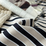 Roomtery Navy & Cream Striped Bedding Set, view 2