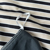 Roomtery Navy & Cream Striped Bedding Set, view 3