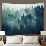 Roomtery Nordic Foggy Forest Big Tapestry, view 2