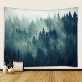 Roomtery Nordic Foggy Forest Big Tapestry, view 3