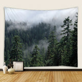 Roomtery Nordic Foggy Forest Big Tapestry, view 4