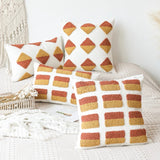 Roomtery Ochre Tufted Cushion Cover, view 4