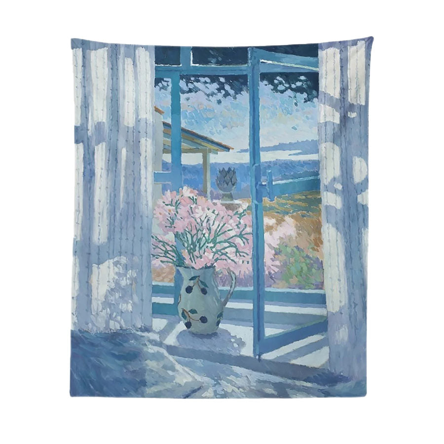 Roomtery Oil Painted Window Tapestry