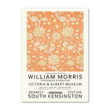 Roomtery Orange Red Floral Art Canvas Posters, view 5