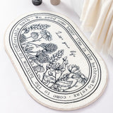 Roomtery Outline Flowers Bath Mat, view 4