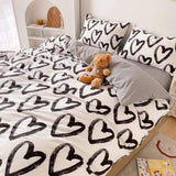 Roomtery Brush Painted Heart Bedding Set, view 2
