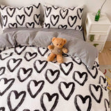 Roomtery Brush Painted Heart Bedding Set, view 3