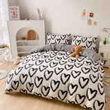 Roomtery Brush Painted Heart Bedding Set, view 4