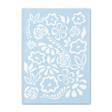 Roomtery Pale Blue Flower Market Canvas Posters, view 5