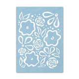 Roomtery Pale Blue Flower Market Canvas Posters, view 6