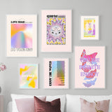 Roomtery Pale Gradients and Quotes Canvas Posters, view 2