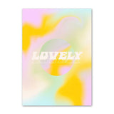 Roomtery Pale Gradients and Quotes Canvas Posters, view 3