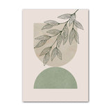 Roomtery Pale Green Shapes Canvas Posters, view 6