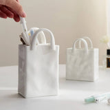 Roomtery Paper Bag Shaped Ceramic Vase, view 2