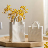 Roomtery Paper Bag Shaped Ceramic Vase, view 3