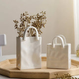Roomtery Paper Bag Shaped Ceramic Vase, view 4