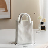 Roomtery Paper Bag Shaped Ceramic Vase, view 6