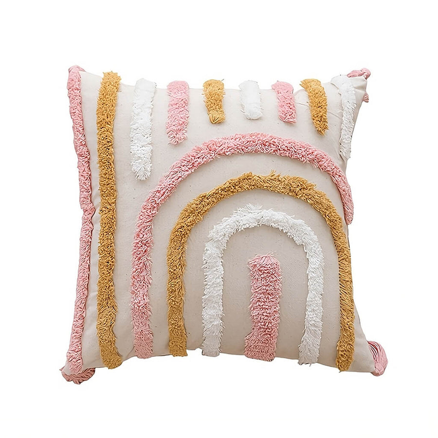 Roomtery Pastel Arch Tufted Throw Pillow Cover
