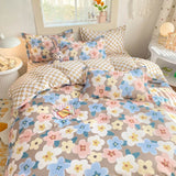 Roomtery Pastel Brown Flowers Bedding Set, view 2