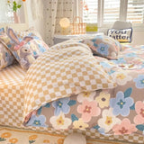 Roomtery Pastel Brown Flowers Bedding Set, view 3