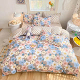 Roomtery Pastel Brown Flowers Bedding Set, view 4