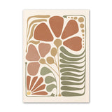 Roomtery Pastel Brown Flowers Canvas Posters, view 4