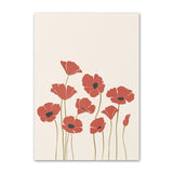 Roomtery Pastel Brown Flowers Canvas Posters, view 6