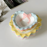 Roomtery Pastel Coquette Heart-Shaped Saucer, view 5